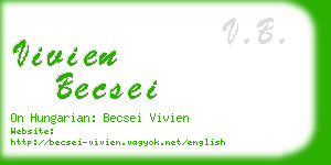 vivien becsei business card